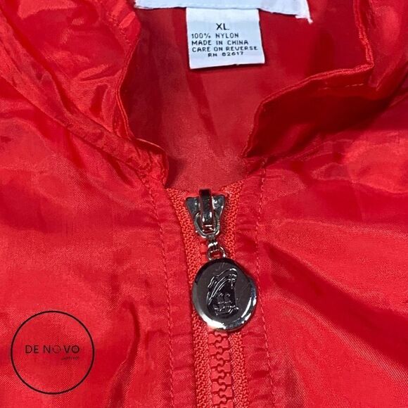 Holland American Line Vintage Men's Nylon Full Zip Sweater Size XL Red - Picture 4 of 11